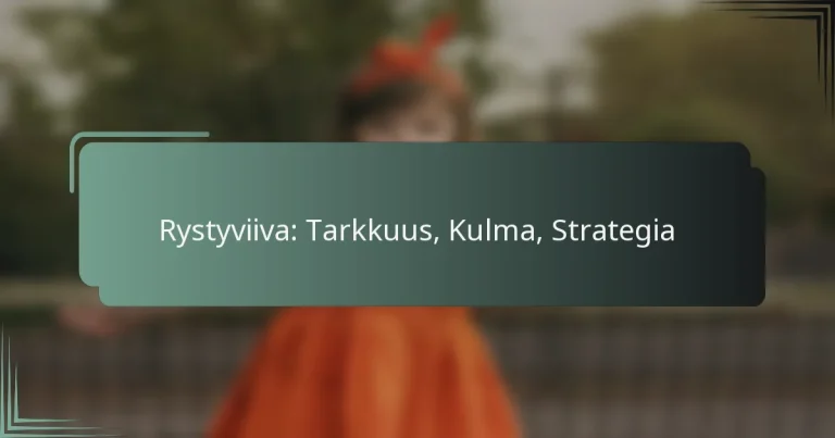 Rystyviiva: Tarkkuus, Kulma, Strategia
