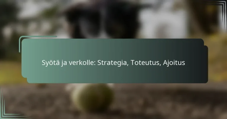 Syötä ja verkolle: Strategia, Toteutus, Ajoitus